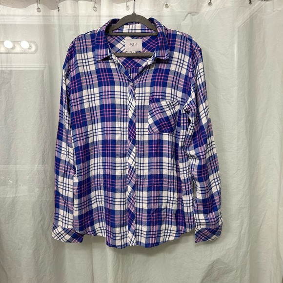 Rails Tops - Rails Womens Button Down Shirt Plaid Medium Western Rodeo Cowgirl